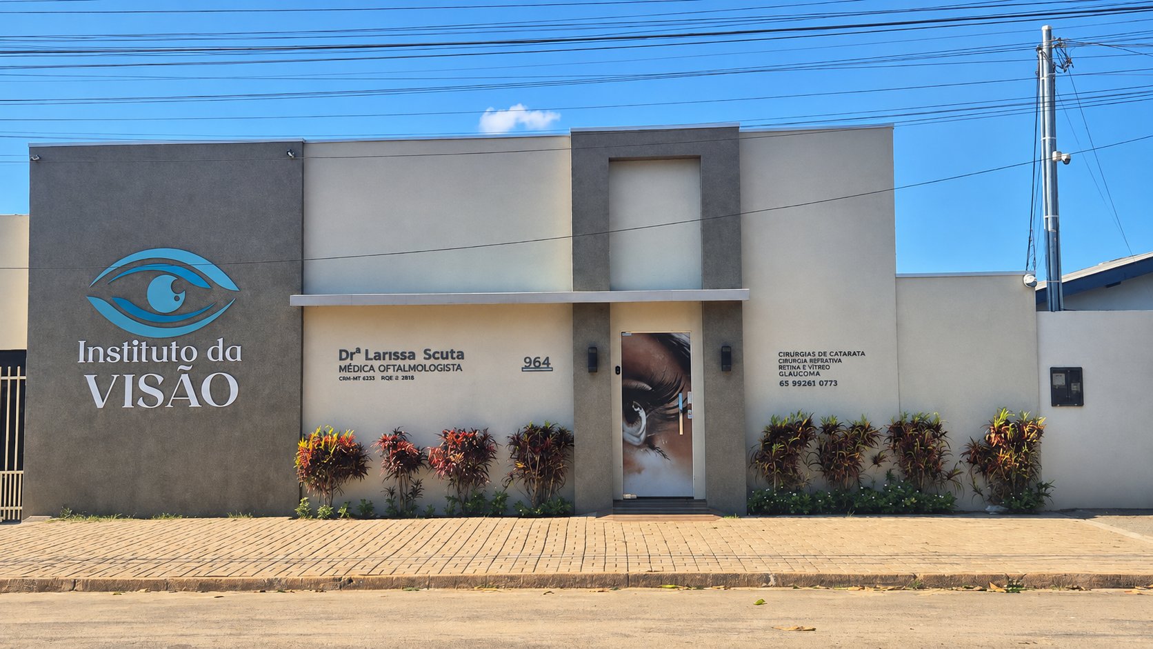 Fachada do Instituto da Visão no centro de Campo Verde – MT