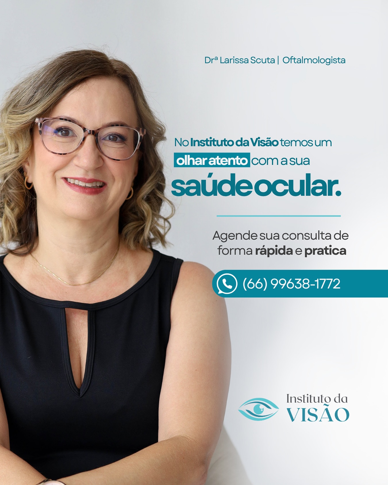 Dra. Larissa Scuta com paciente
