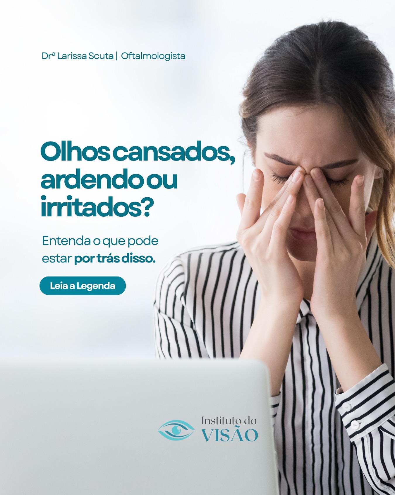 Orientação sobre olhos cansados e irritados